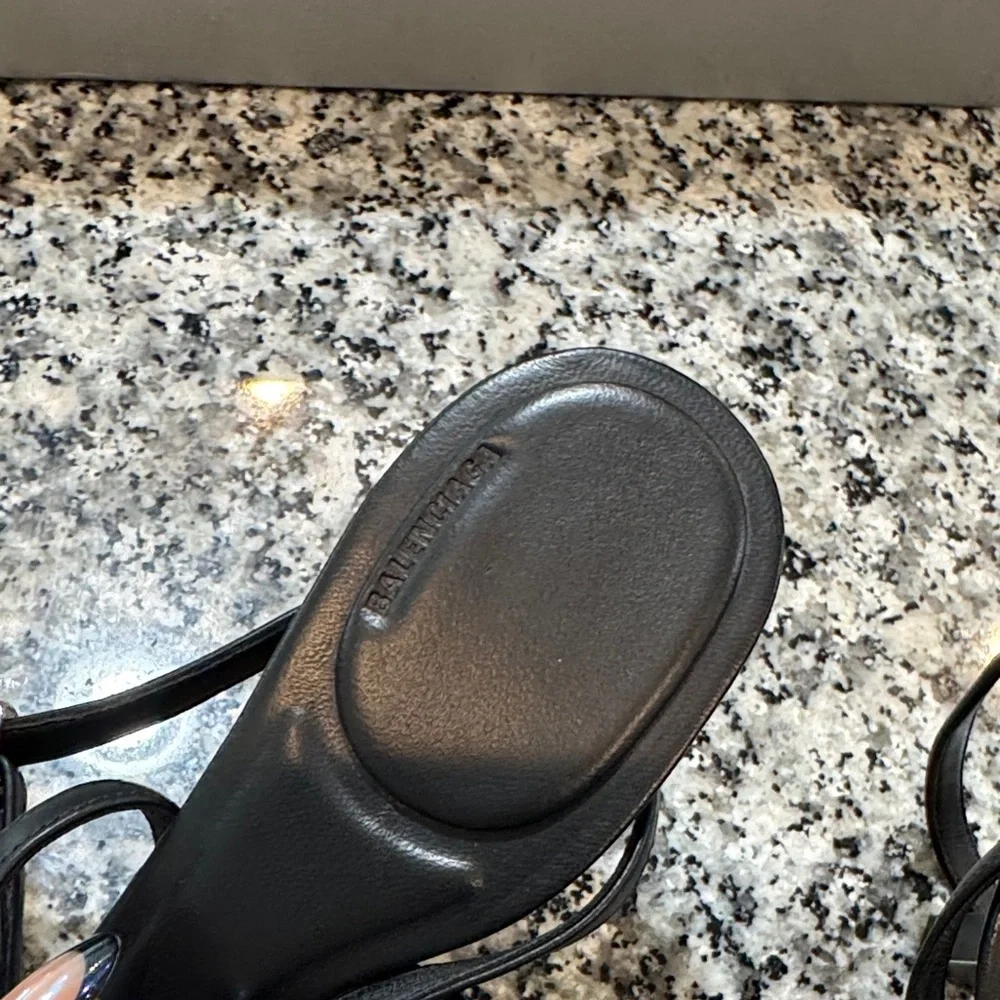 Balenciaga Black Leather Heels - Picture 2 of 4